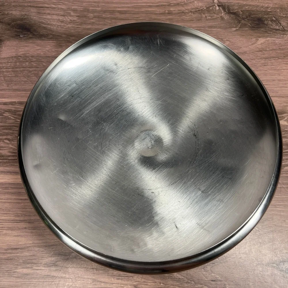 Revere Ware Pot Lid Replacement Set of 2 Silver Stainless Steel Vintage 7.5